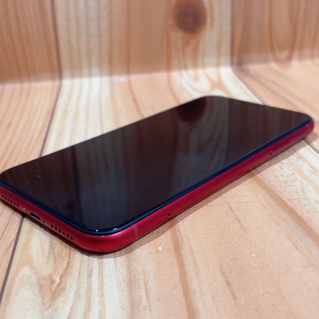 SIMフリー 本体 iPhone XR 128 GB 617 レッド 電池交換済