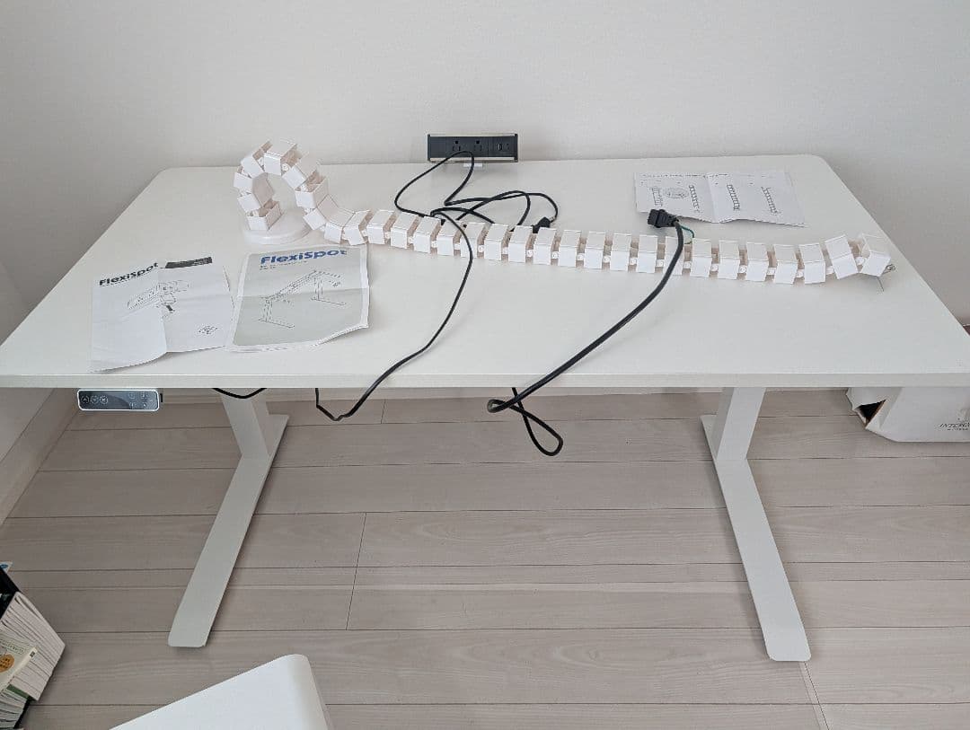 FLEXISPOT E7 昇降デスク 中古品 白 140x70cm