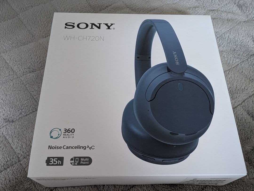 Sony WH-CH720N ワイヤレスノイズキャンセリングヘッドホン ブルー