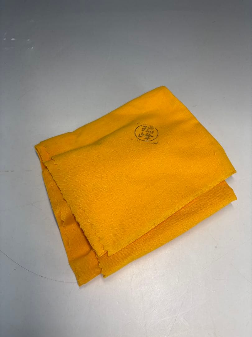 【中古品】茶道具　大野瑞峰造　萩菊割建水（共箱）