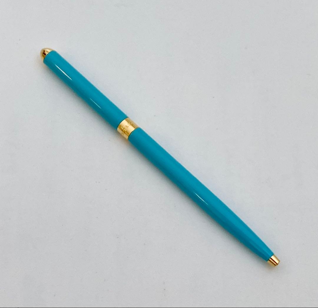 ドイツ製◆ティファニー高級ボールペン ブルーラッカーパース Tiffany 美品