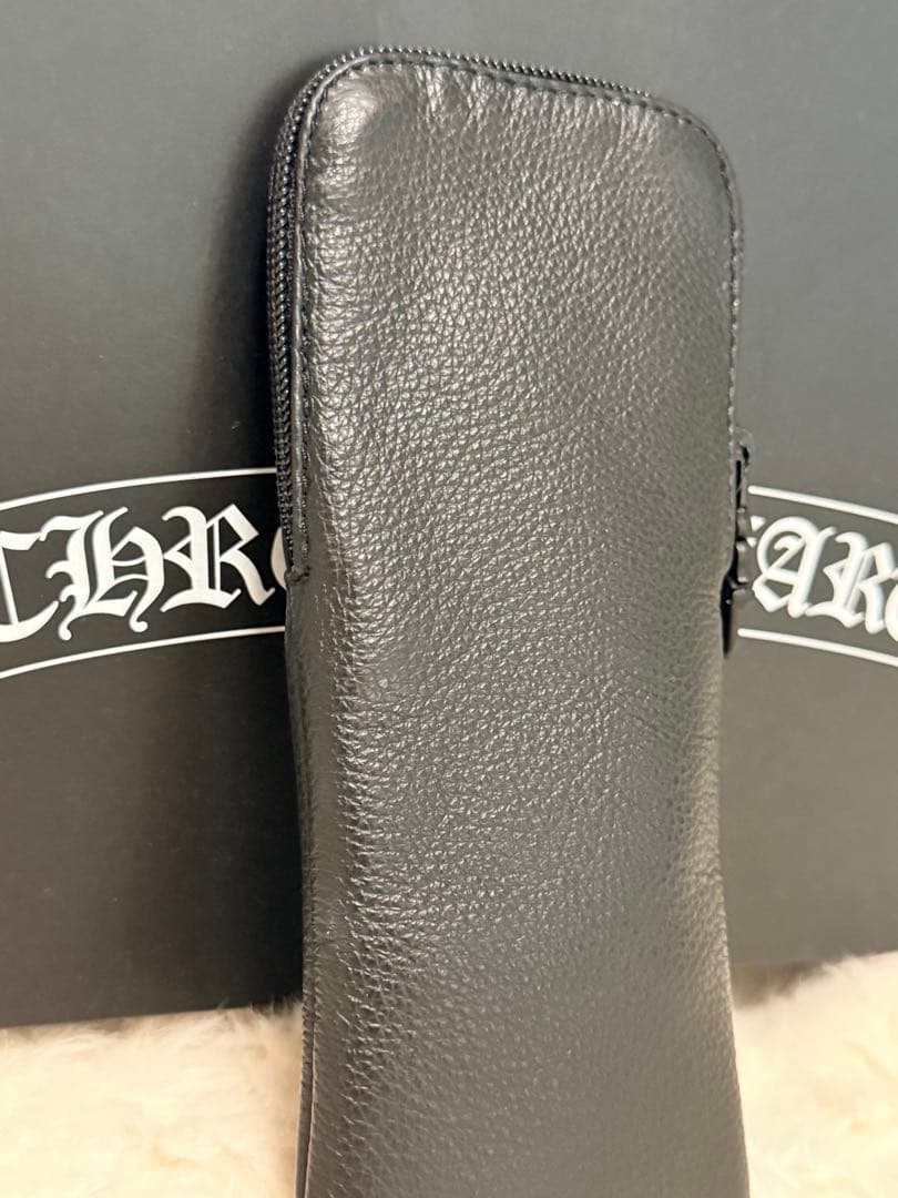 クロムハーツ CHROME HEARTS メガネレザーケース クロス付き