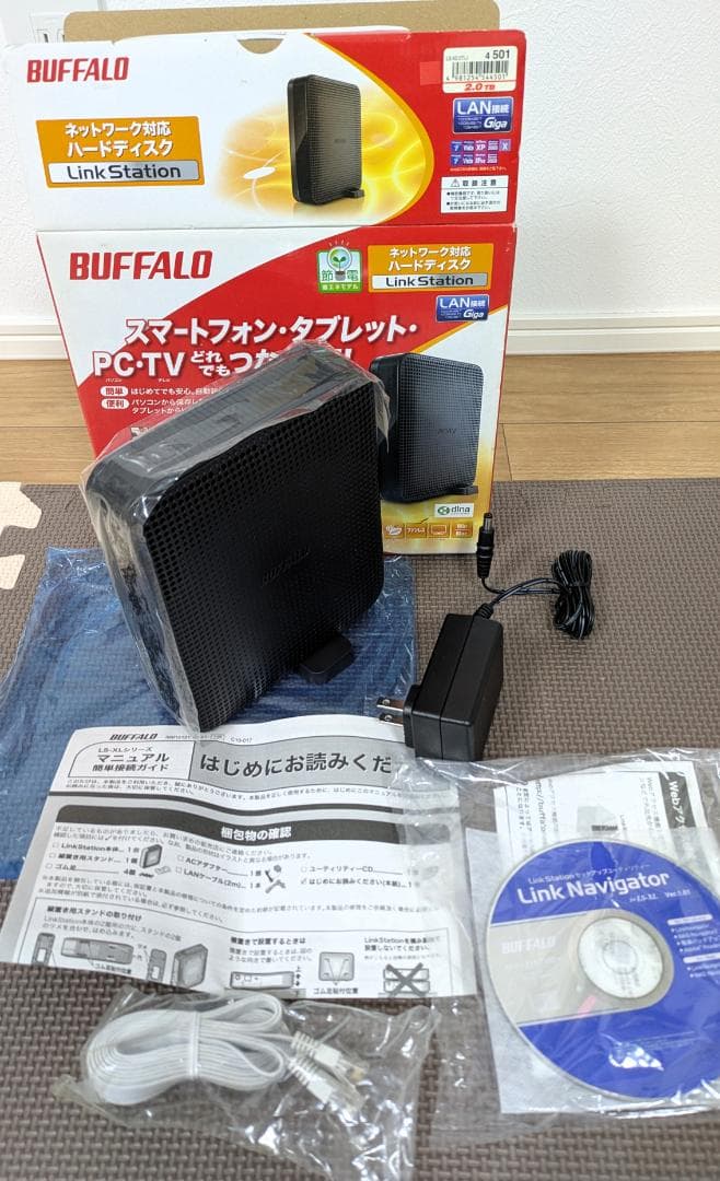 値下げ【未開封に近い】BUFFALO LinkStation 2.0TB NAS