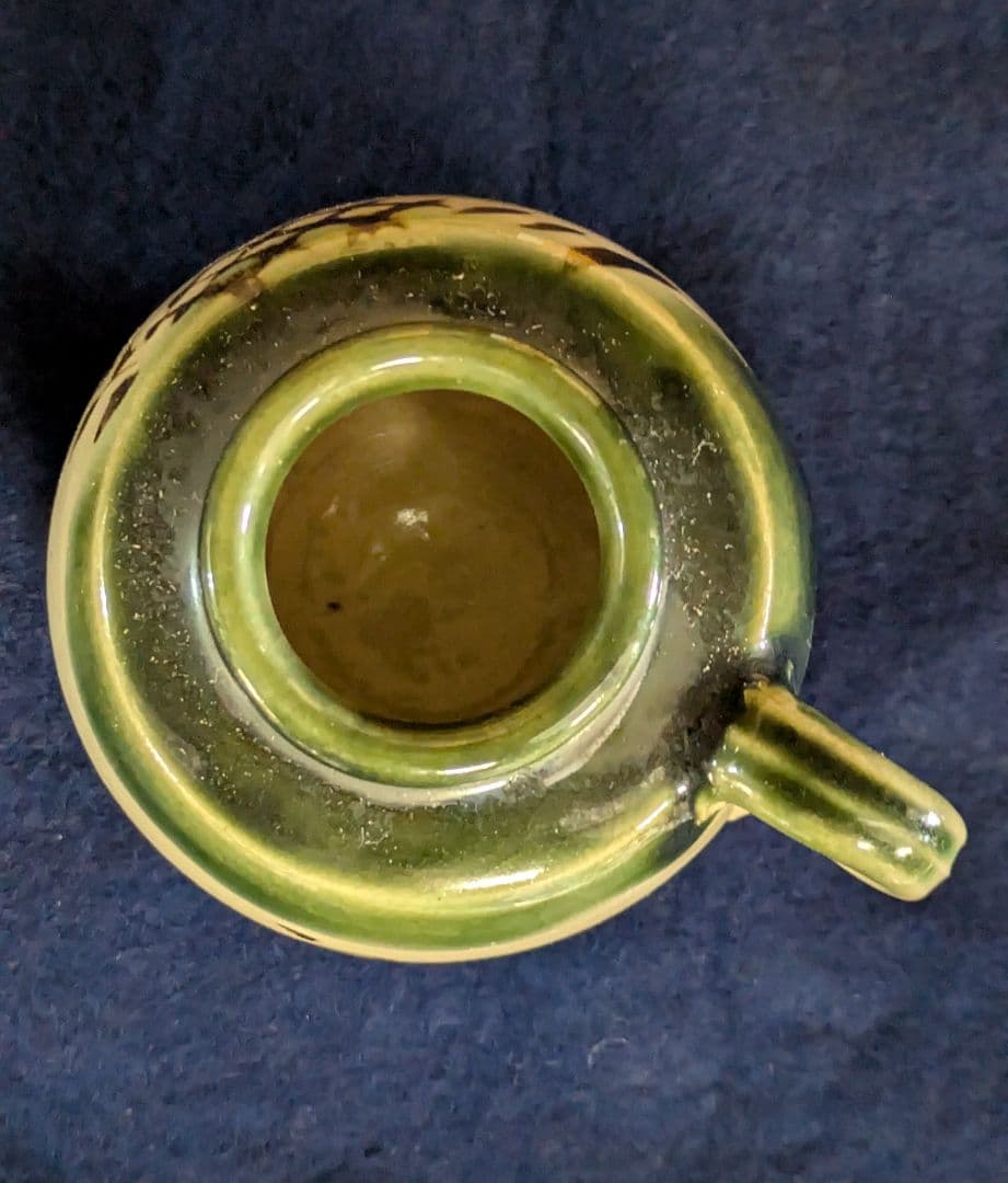 茶道具/茶入 /四滴茶入/油滴 弦付 手瓶 水指 茶入/ 与し三造/留点前