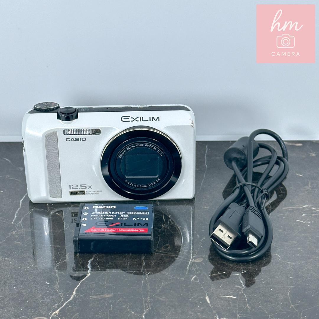 CASIO EXILIM EX-ZR200 ホワイト デジタルカメラ