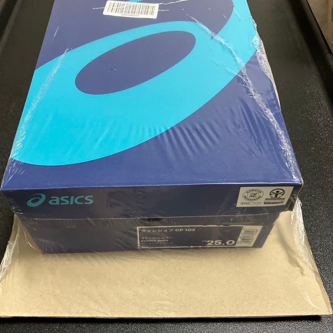 安全靴/作業靴 ASICS ウィンジョブ CP 102 ブラック×シルバー