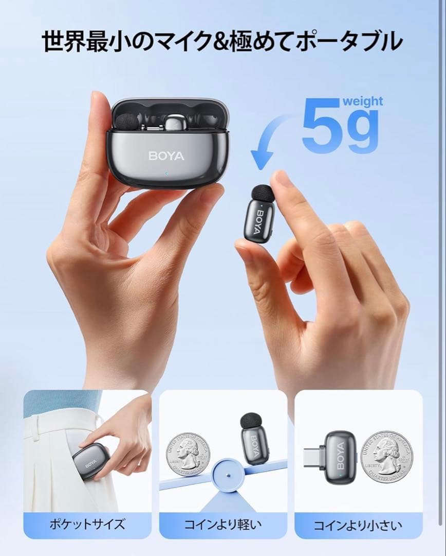 BOYA mini 2 ワイヤレスマイク