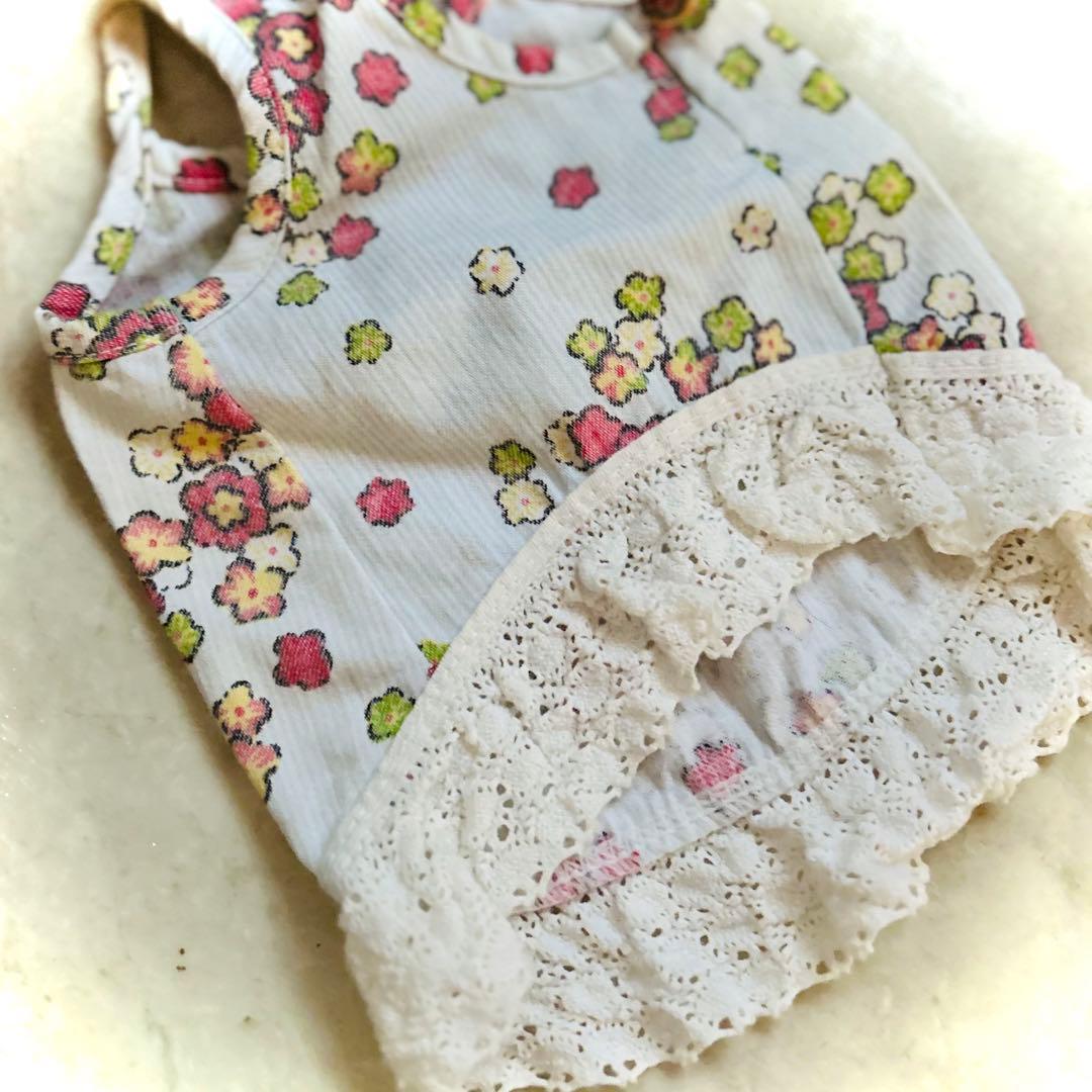 atelierGG キャミソールワンピース 花柄タンクトップ 犬服