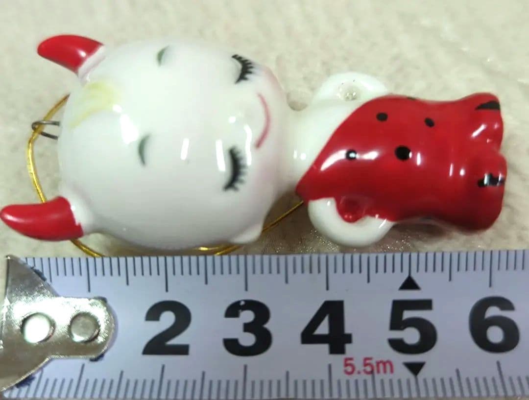 内藤ルネ 鬼 天使 悪魔 3人組 陶器 オーナメント