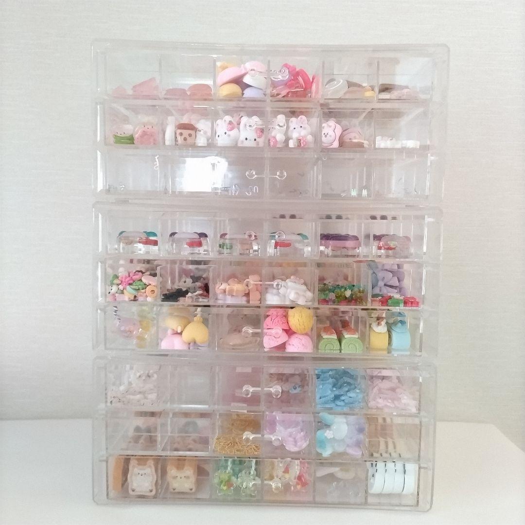 パーツ棚ごとまとめ売り　届いたらすぐ使える！　レジン　シャカシャカ　食べ物　動物