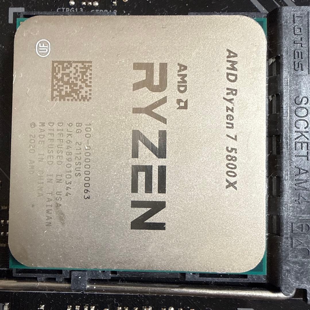 CPU ASRocK X570 phantom Gaming4 RYZEN7 5800X