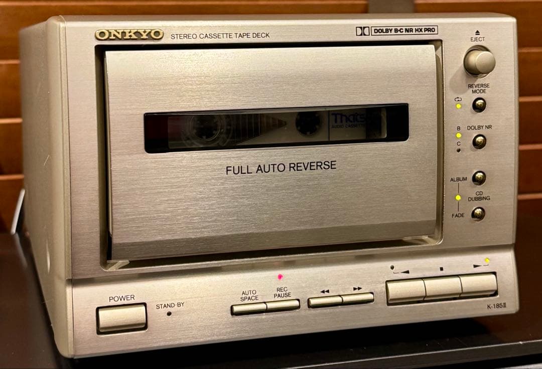 格安美品！整備済動作品オンキョー Onkyo K-185IIカセットデッキ送料込