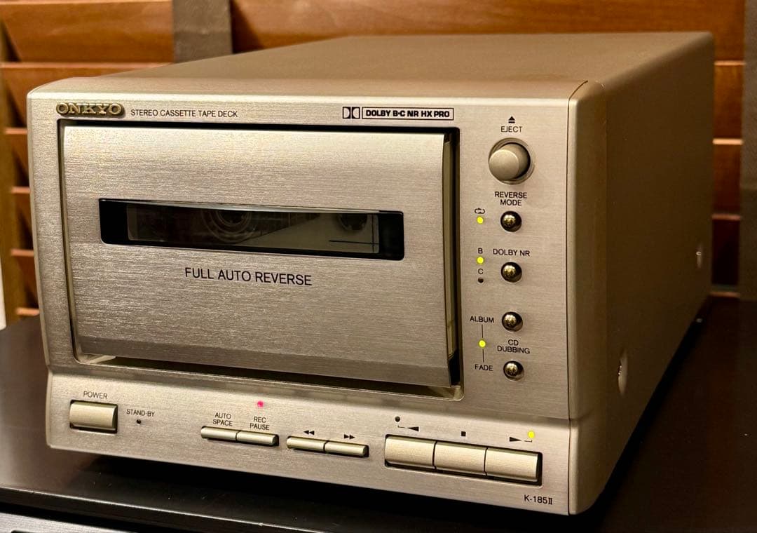 格安美品！整備済動作品オンキョー Onkyo K-185IIカセットデッキ送料込