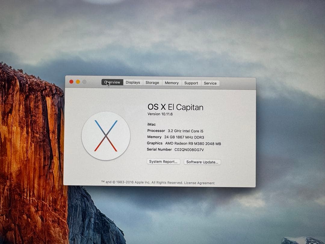スマホ・タブレット・パソコン iMac 27-inch Late 2015 24GB SSD250GB