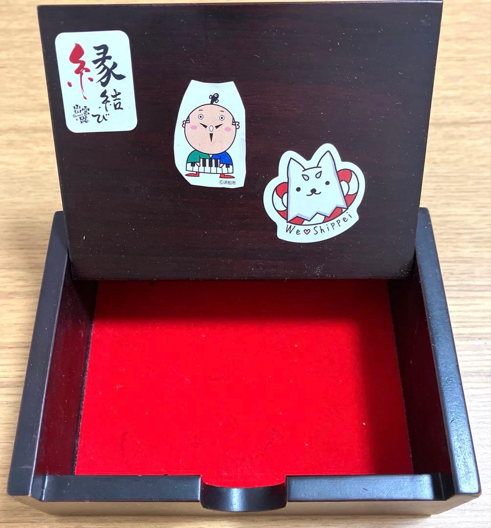 漆塗り 文箱 名刺入れ　八角形 鳥モチーフ　韓国伝統工芸品　螺鈿細工
