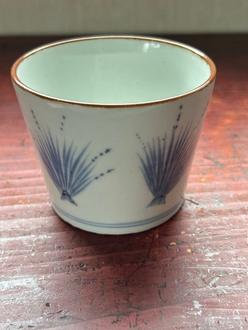 ア*オ様 ✨【古伊万里】　蕎麦猪口　稲穂にカマ文⭐️骨董　古美術　時代物　美品