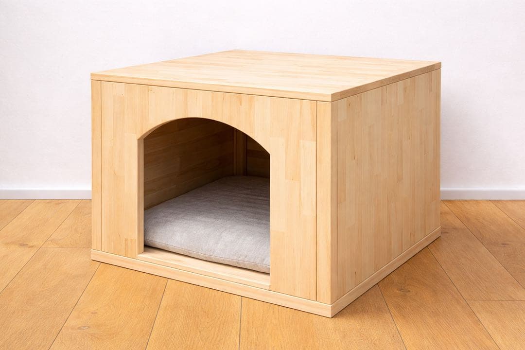 猫犬トイレ収納カバー 木製 隠す家具 デオトイレ対応 ナチュラル ペット家具