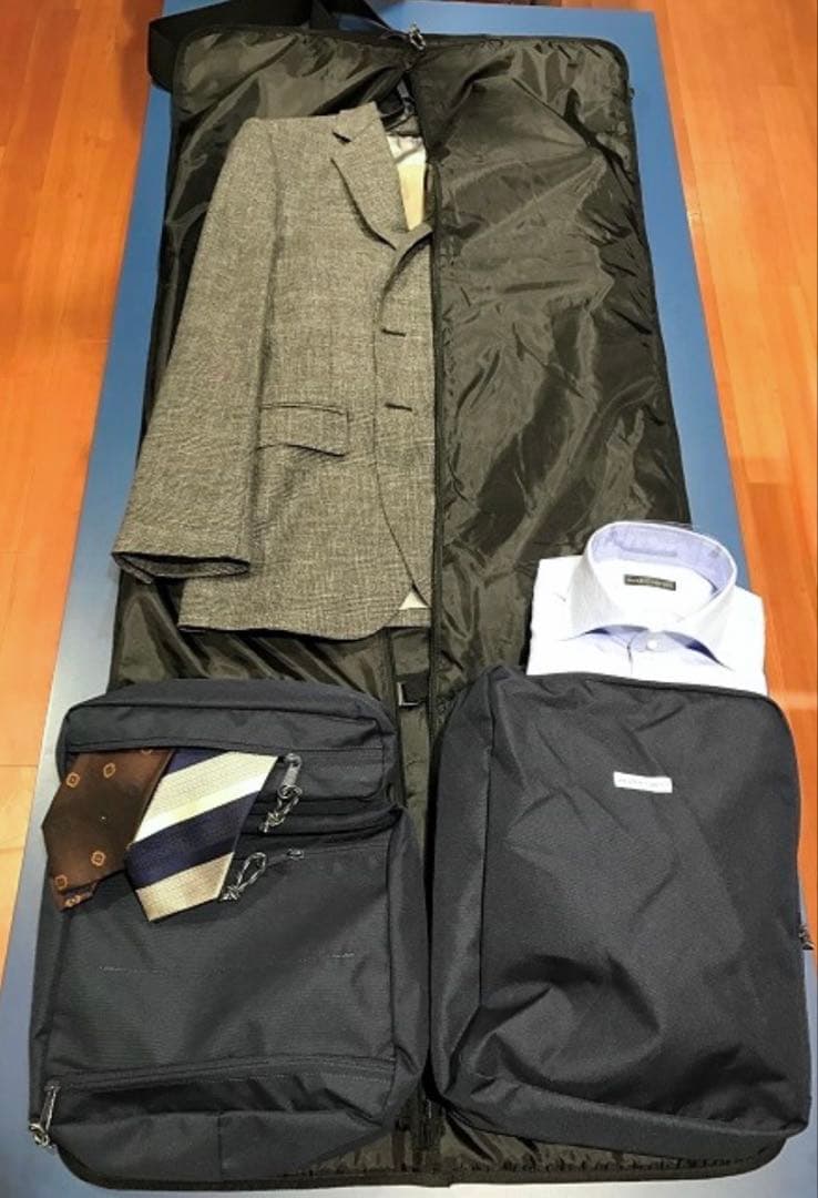OUTDOOR PRODUCTS×麻布テーラー 別注 ガーメントバッグ ネイビー