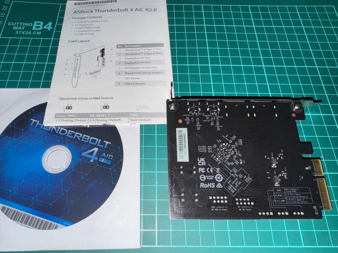 ASRock Thunderbolt 4 AIC R2.0 拡張カード 未使用