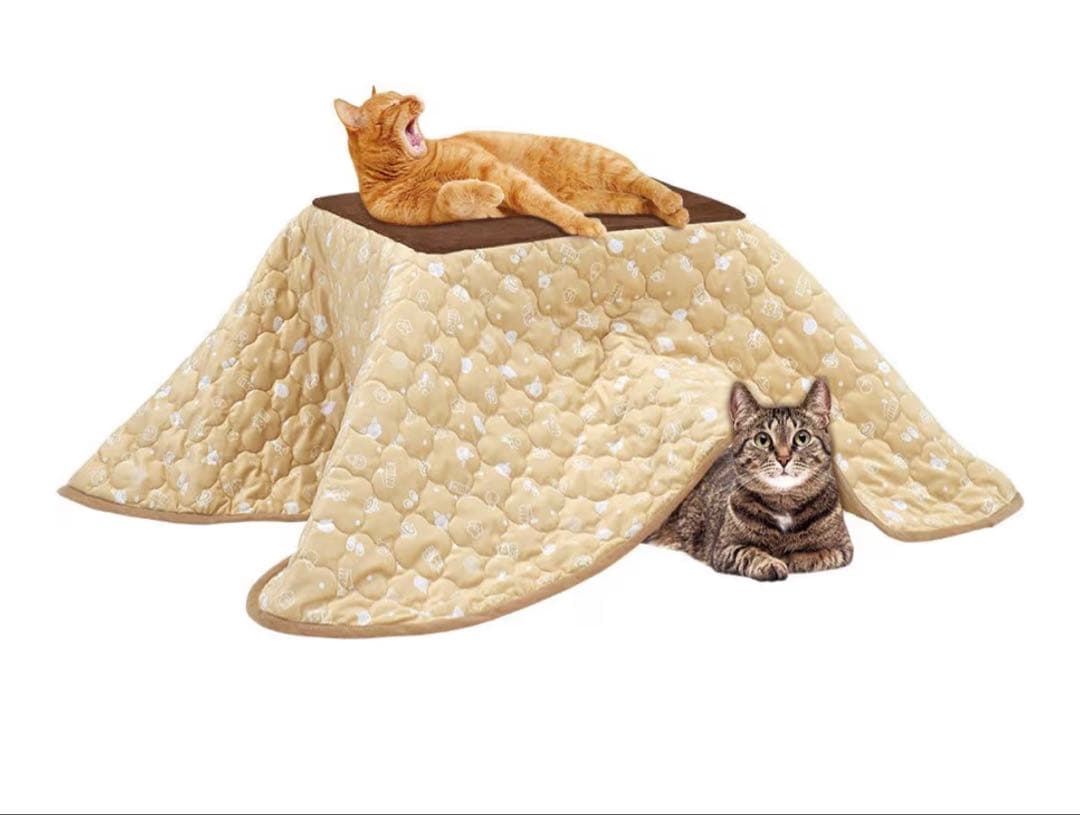 猫用こたつベッド Lサイズ ベージュ　未使用に近い　使用回数　1回
