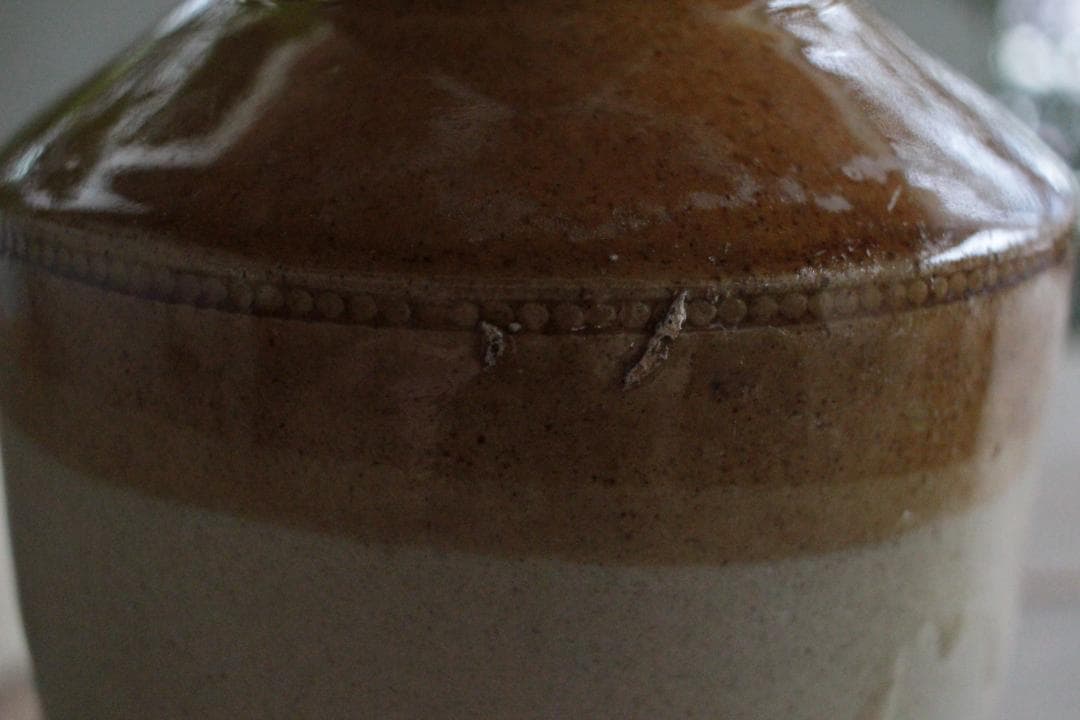 Lサイズ/イギリス陶器ストーンウェアボトル/アンティーク・ヴィンテージ