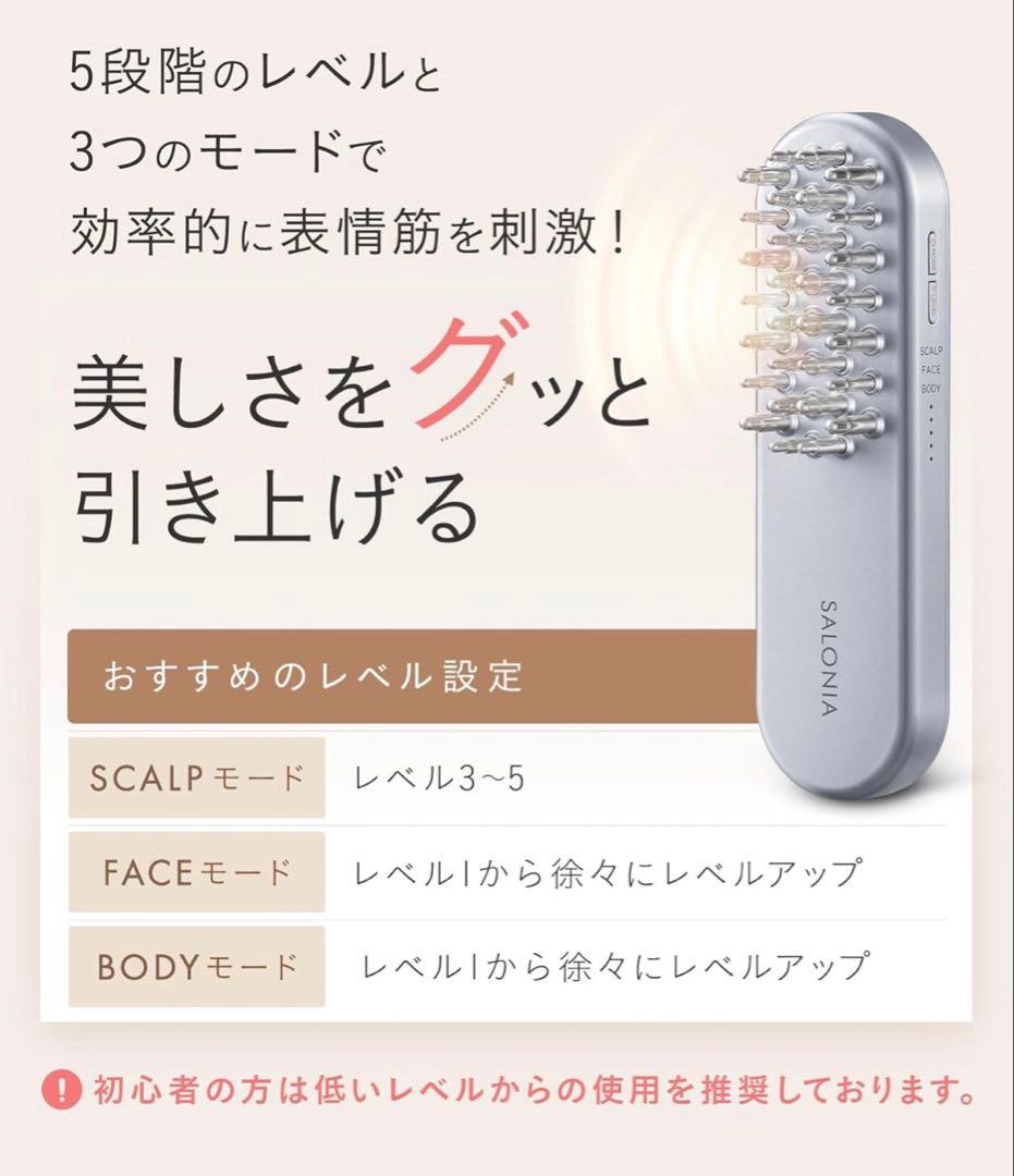 SALONIA サロニア EMS 電気ブラシ 美顔器