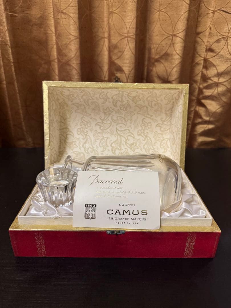 CAMUS カミュ カラフェ Baccarat バカラ クリスタル空き瓶　箱付
