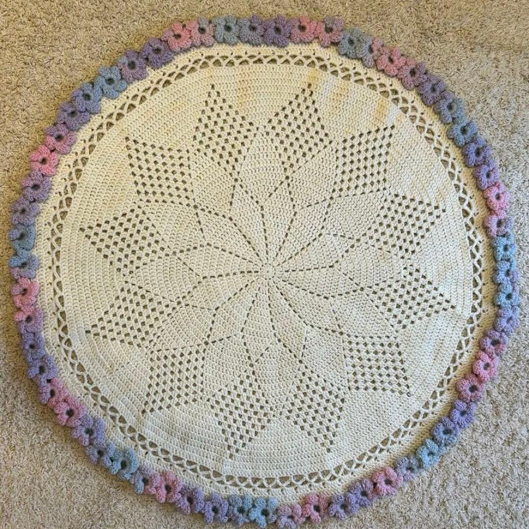 花束ブランケット　ハンドメイド　８９cm