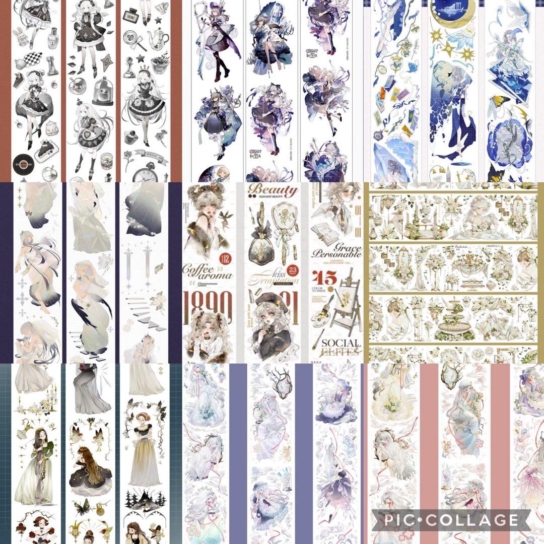 海外マステ　人物マステ　おすそ分け　まとめ売り　50ループ