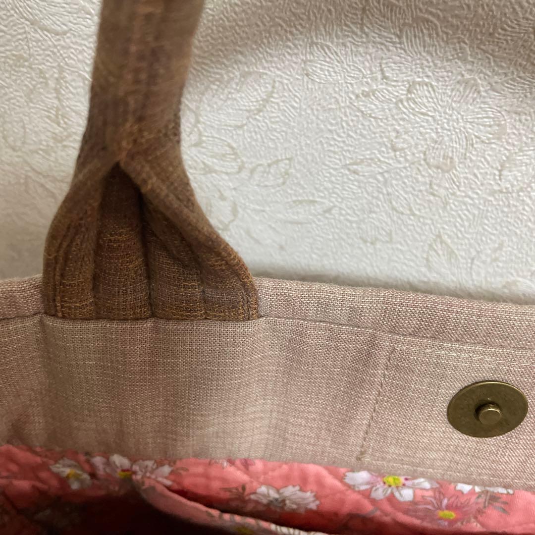 パッチワークキルト　トートバッグ ハンドメイ