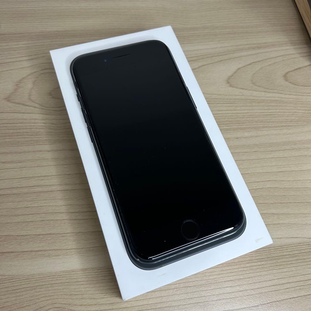 【美品】iPhone SE3 128GB ミッドナイト