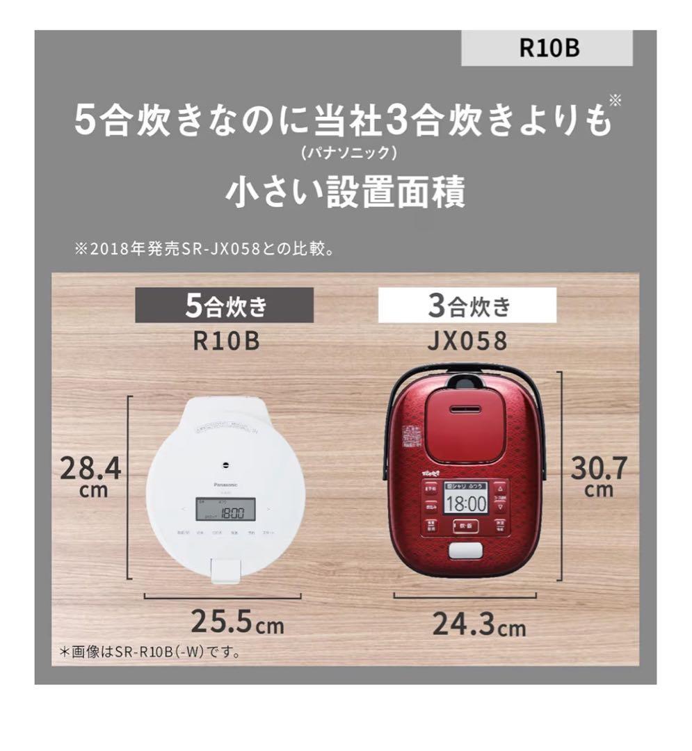 Panasonic SR-R10B-G グリーン 炊飯器　パナソニック