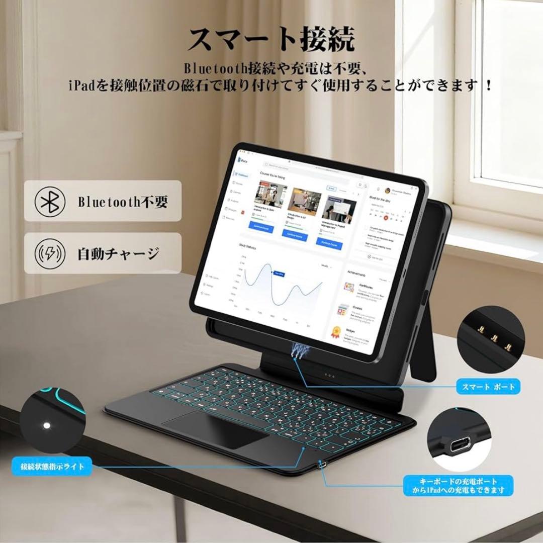 Bettdow マジックキーボード ipad A16 11インチ 磁気吸着