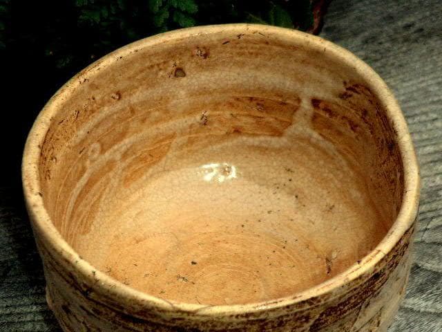 ♥古萩　半筒　茶碗　桐箱付き　萩焼　萩　骨董品