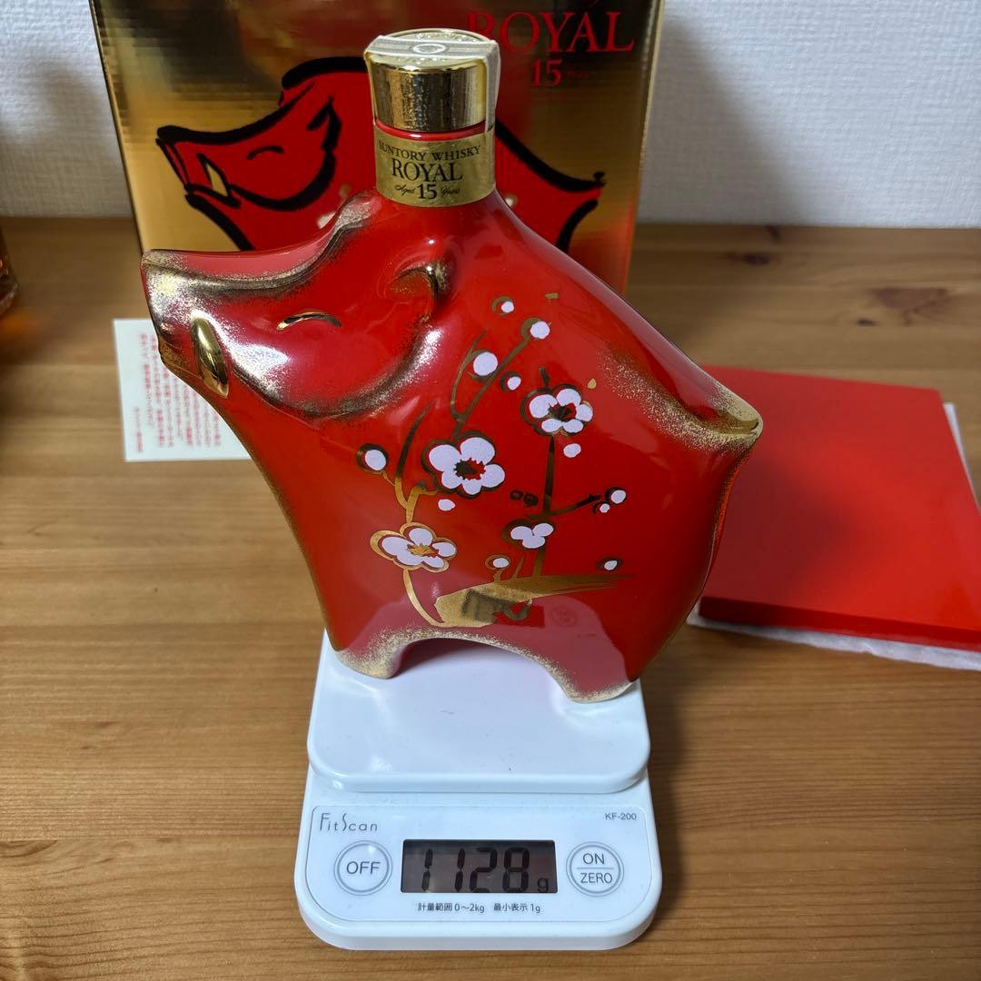 サントリーウイスキー　ローヤル15年　2007年　陶器ボトル　箱付き　未開封