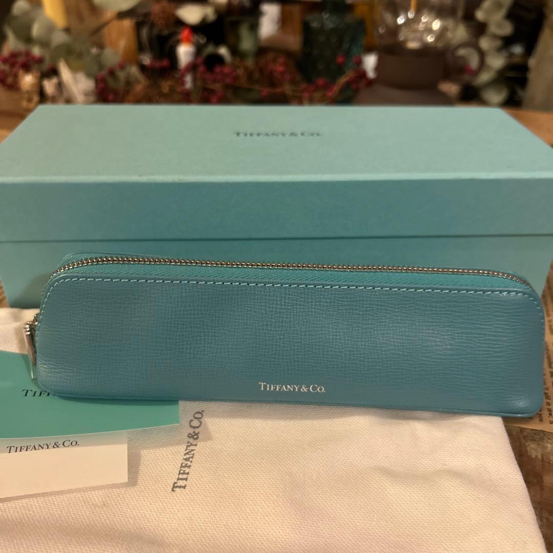 未使用Tiffany & Co. ライトブルーペンケース