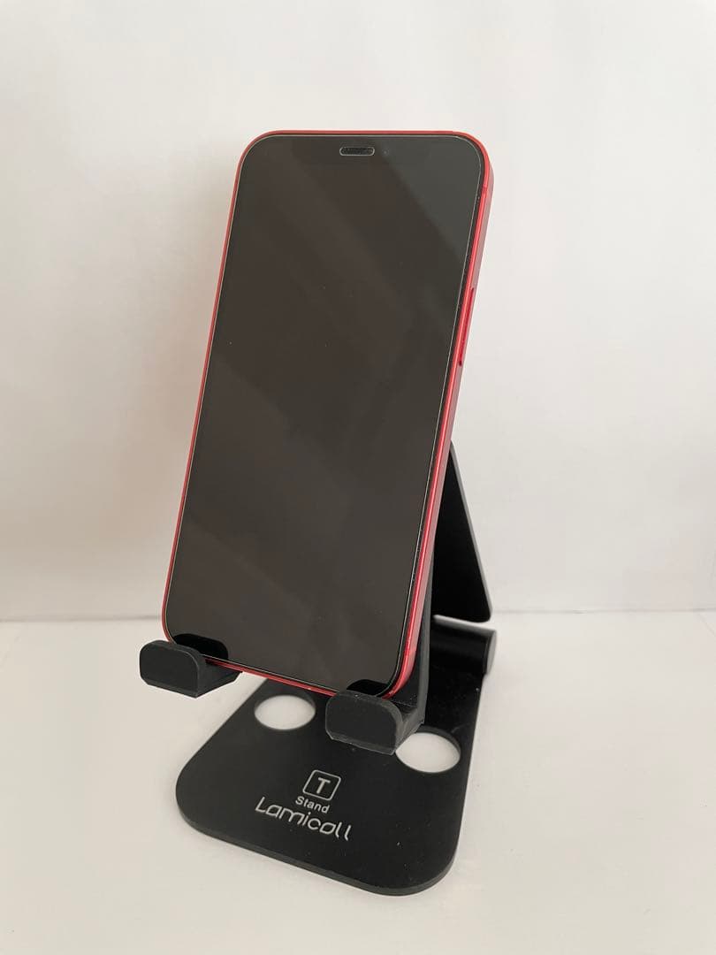 カメラ難あり iPhone12mini 128GB レッド 純正バッテリー89%