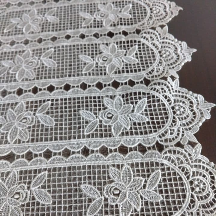 フランスアンティークレース⭐︎カフェカーテン⭐︎阪急フランスアンティーク展購入品
