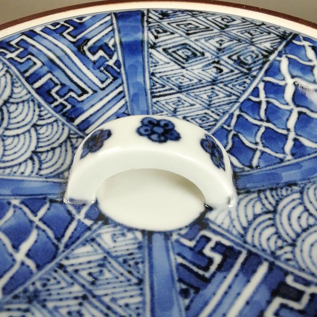 Ｗ１９０　水指　『祥瑞面取四君子画』『清閑寺窯　杉田祥平 造』　共箱　茶道具