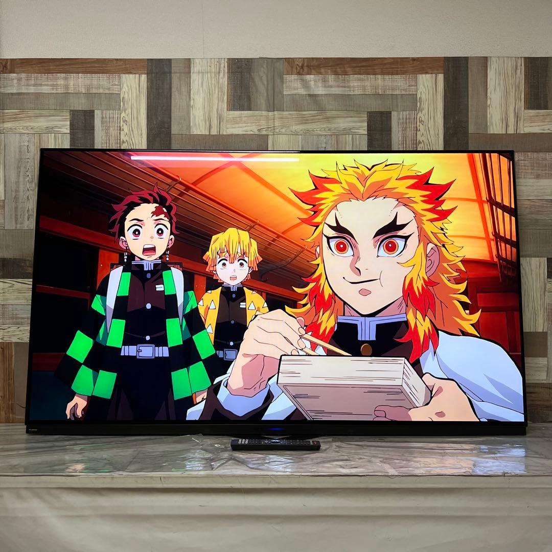 全国送料込❣️フナイ4K有機ELテレビ 65型Android TVネット動画