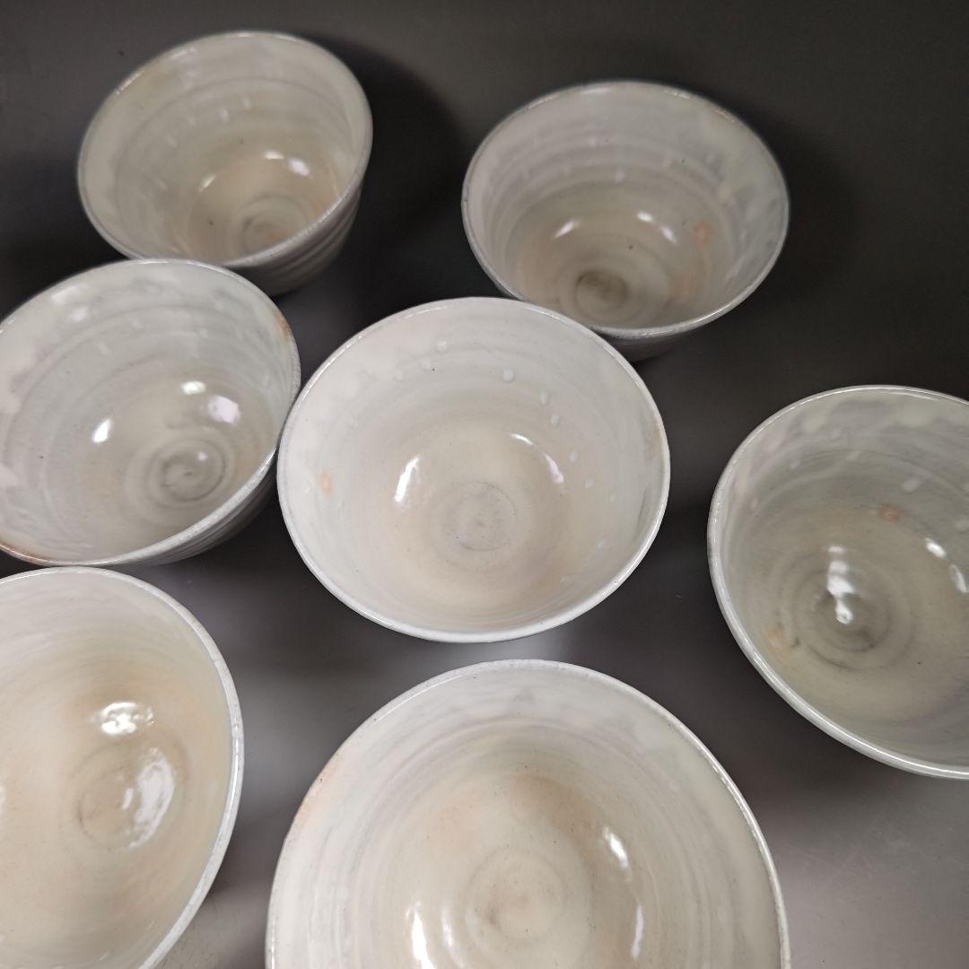 ウ287 数茶碗『竹久作　数茶碗　12客　萩焼　紙箱』茶道具　抹茶碗