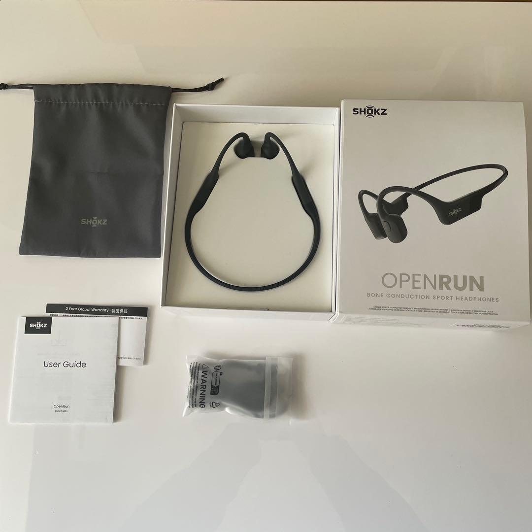【ほぼ新品】SHOKZ OPEN RUN 骨伝導イヤホン