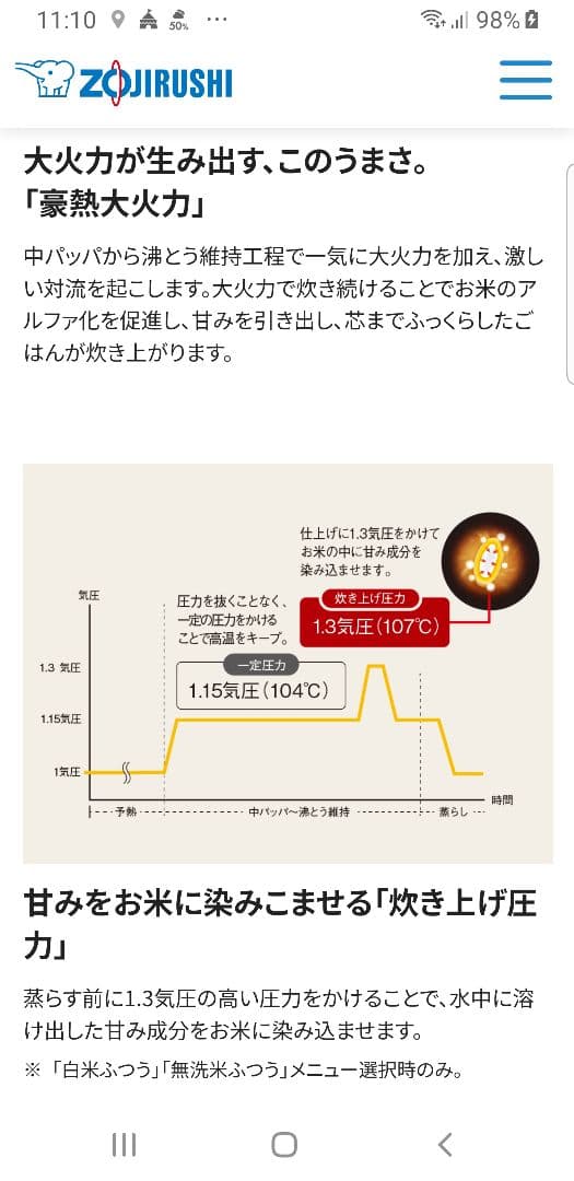 ☆2023年製☆象印圧力IH炊飯器 ☆わがや炊き機能 &人口知能AI炊飯機能搭載