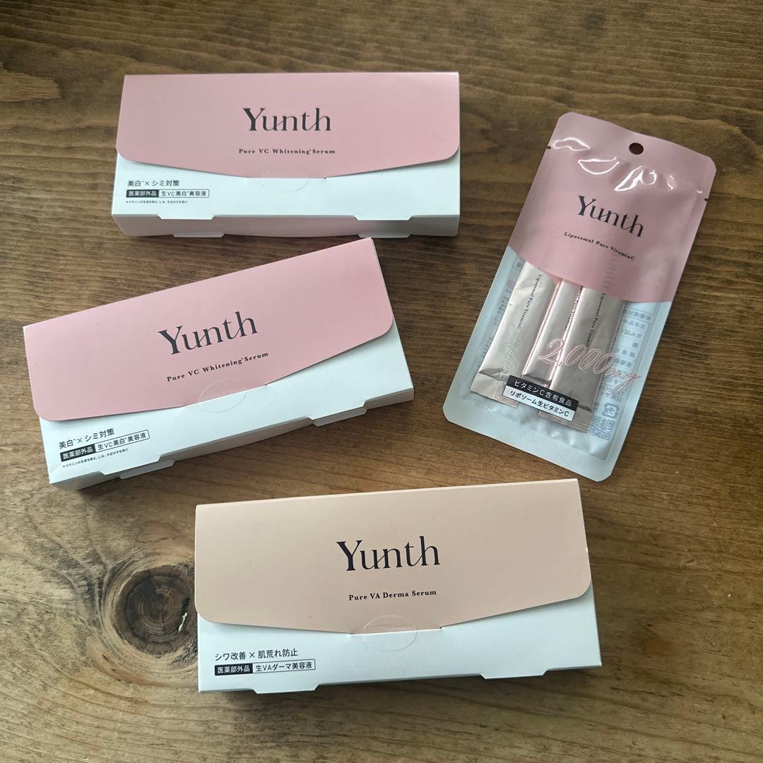 【新品未開封】Yunth 生VC2箱＋生VA1箱＋飲むVC付