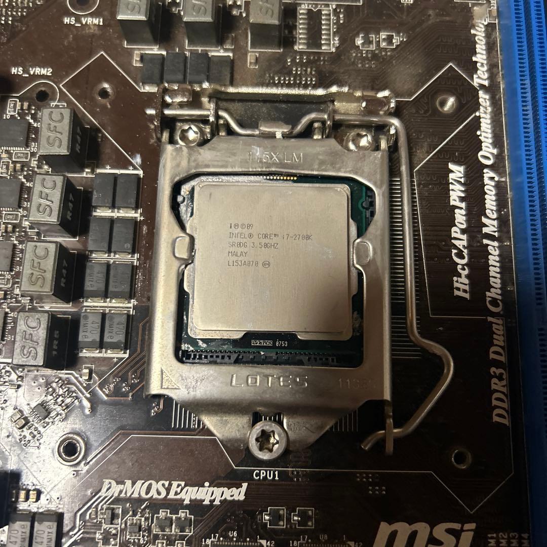 MSI Z68A-SD60 (B3) マザーボード CPU メモリー付き