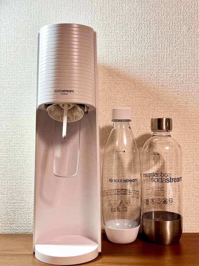 美品　sodastream TERRA ホワイト ボトル 2本付き