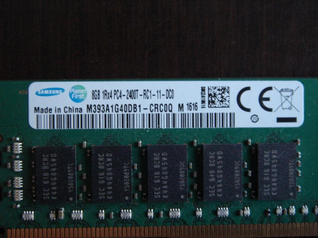 Samsung 8GB DDR4 メモリ 8枚セット 合計64GB