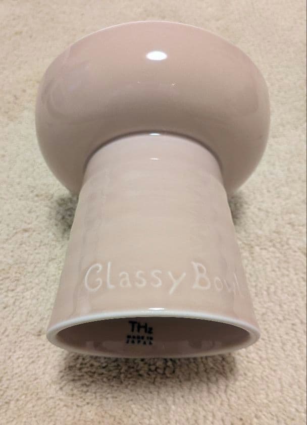Classy Bowl 犬猫用フードボール 人気のグレイッシュピンク美品