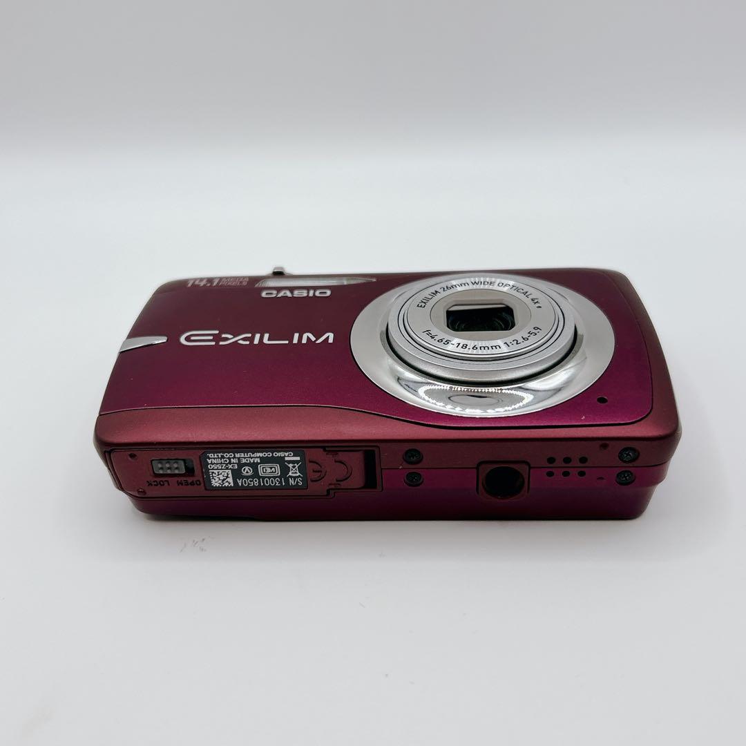 CASIO カシオ EX-Z550 コンデジ デジタルカメラ デジカメ レッド
