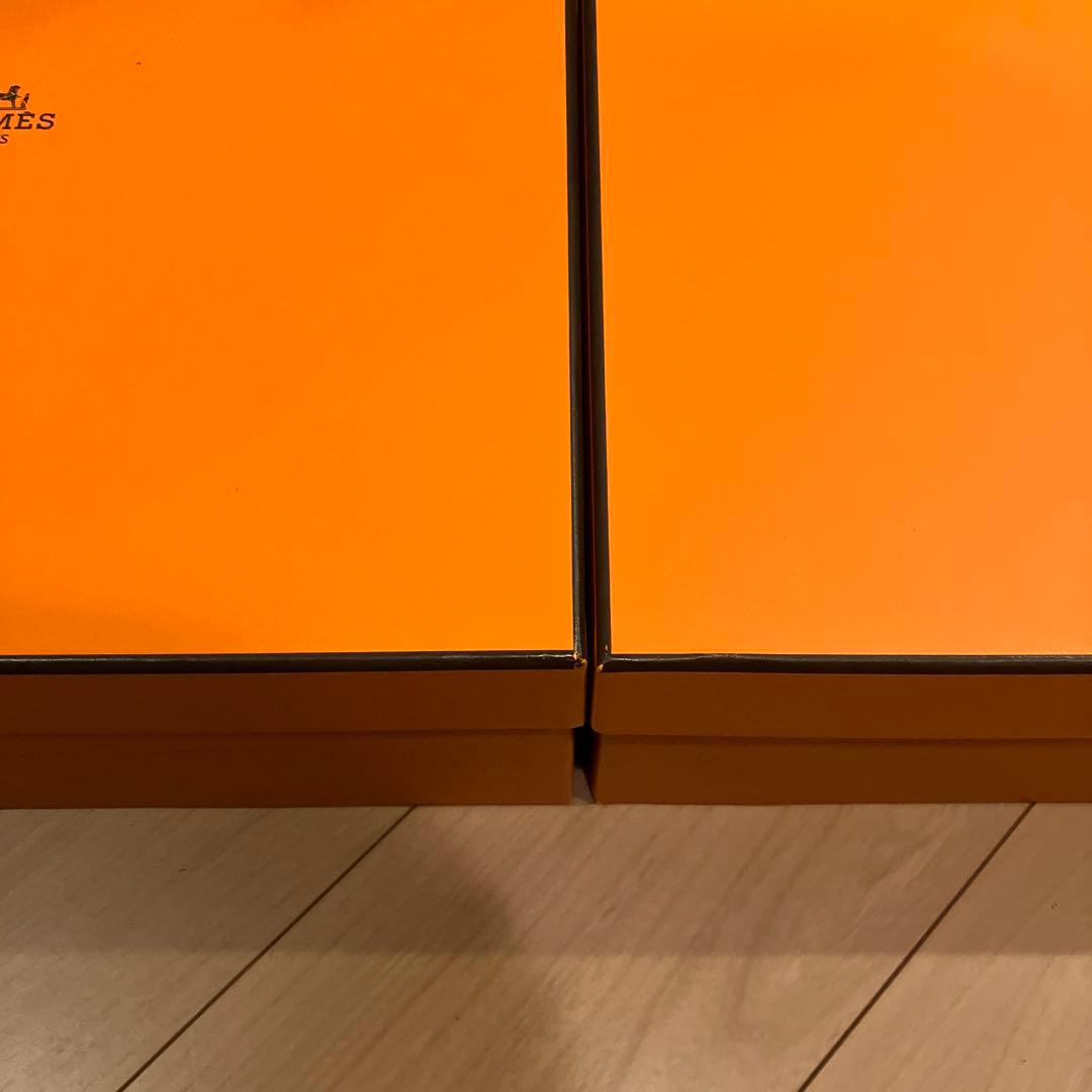 HERMES オレンジ ギフトボックス 2個セット